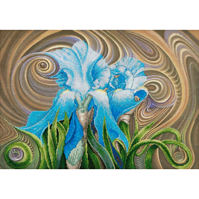 Іриси | арт. РК-092 | Набір для вишивки хрестиком Іриси | арт. РК-092 | Набір для вишивки хрестиком