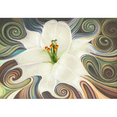 Лілія біла |  арт. РК-109 | Набір у змішаной техніці