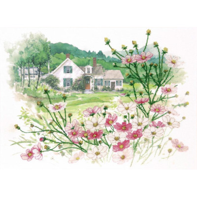 Будиночок з квітами |  арт. РК-113 | Набір у змішаной техніці