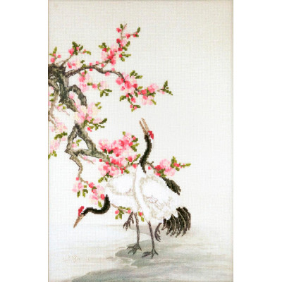 Журавлі, що збирають росу 1 |  арт. РК-121 | Набір у змішаной техніці