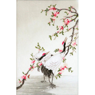 Журавлі, що збирають росу 2 |  арт. РК-123 | Набір у змішаной техніці